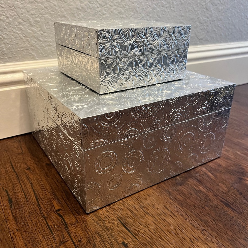 Silver Decorative Boxes
